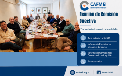 CAFMEI realizó una nueva reunión de Comisión Directiva